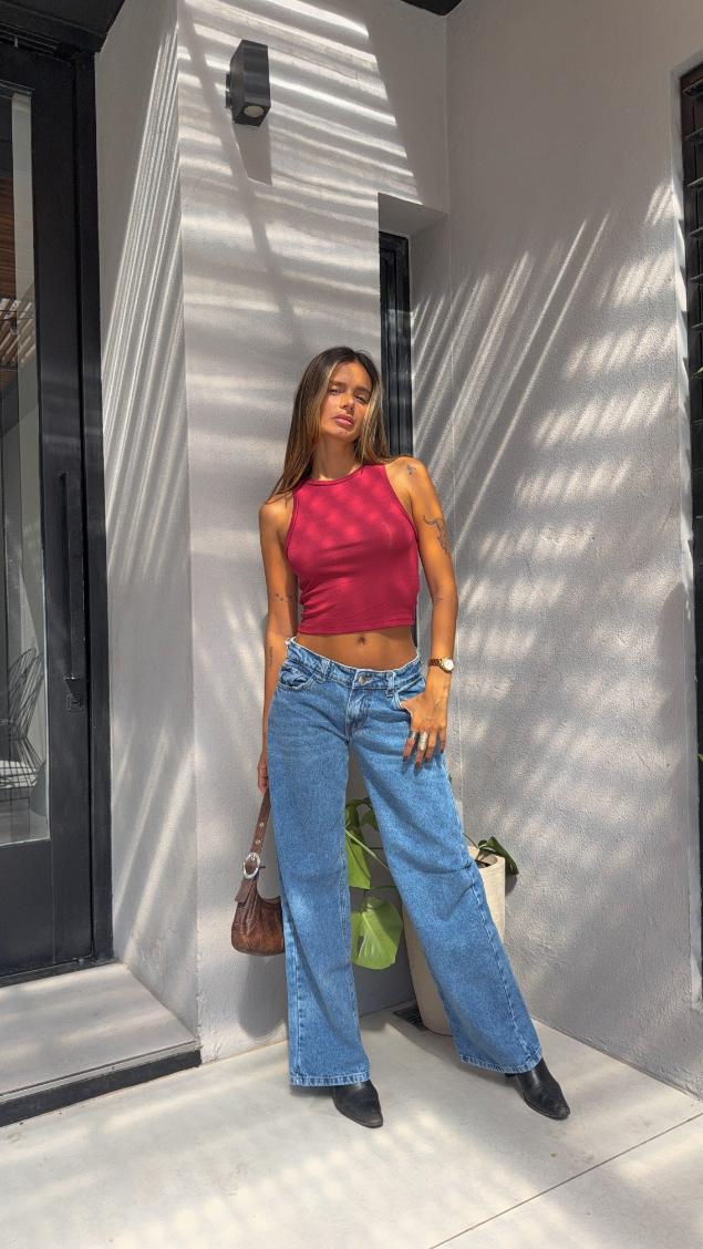 Wide Leg Tiro Bajo