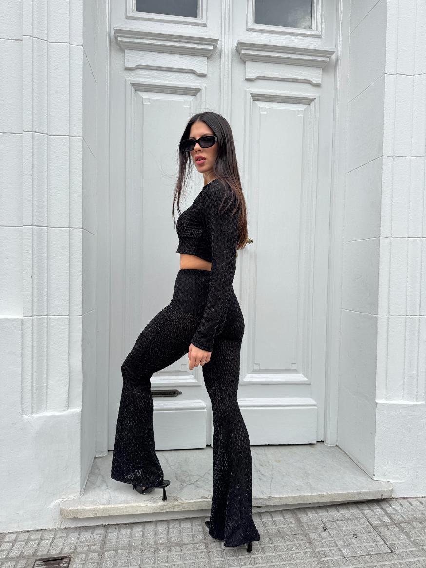 Pant Oxford de Tul c/lurex Tramado