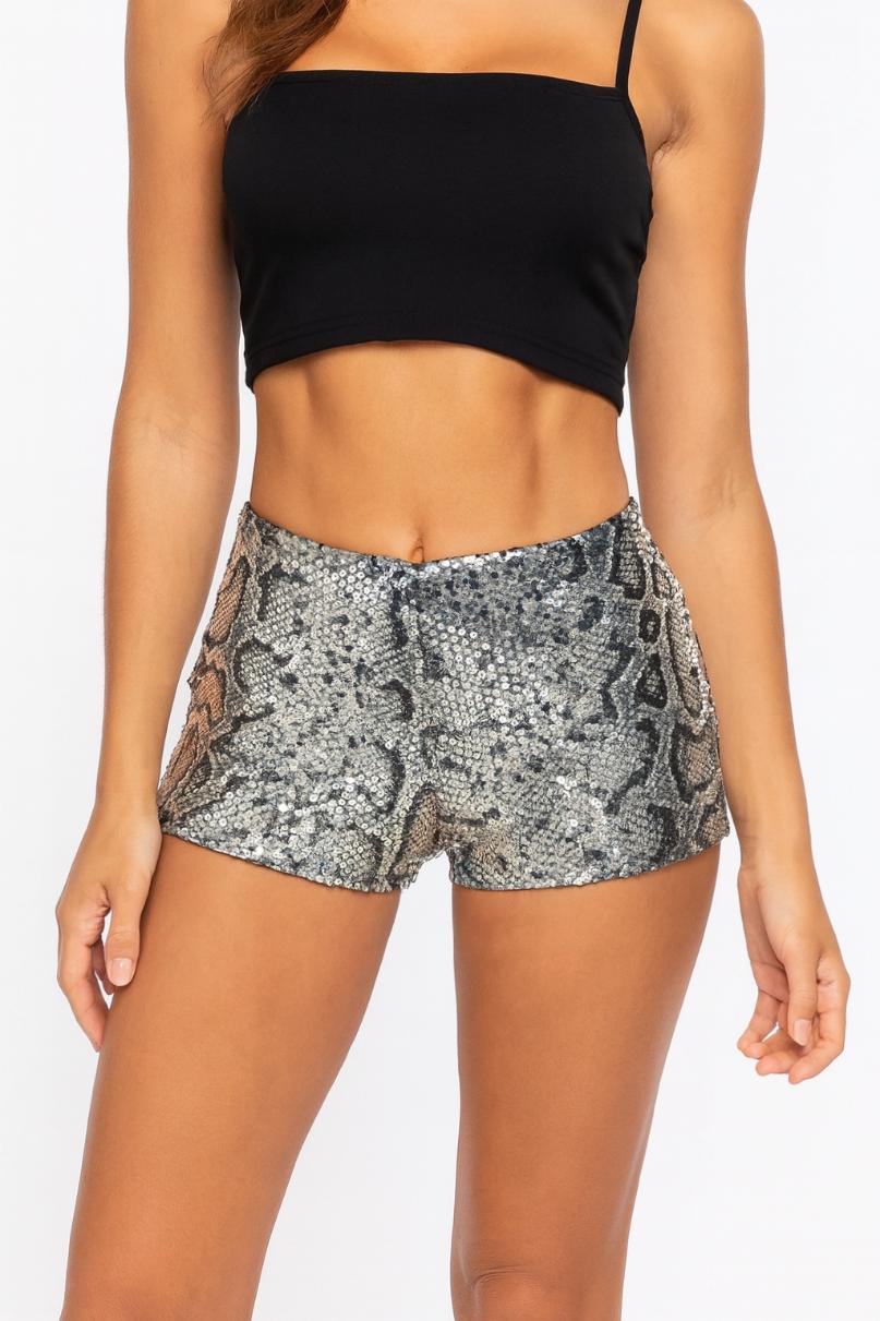 Short Lentejuelas Print