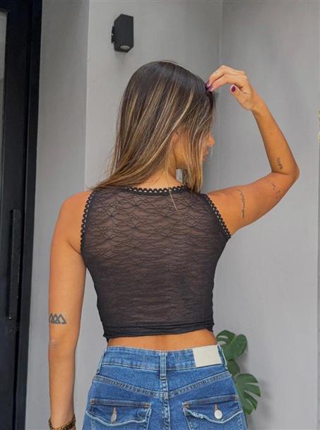 Top de Encaje y puntilla