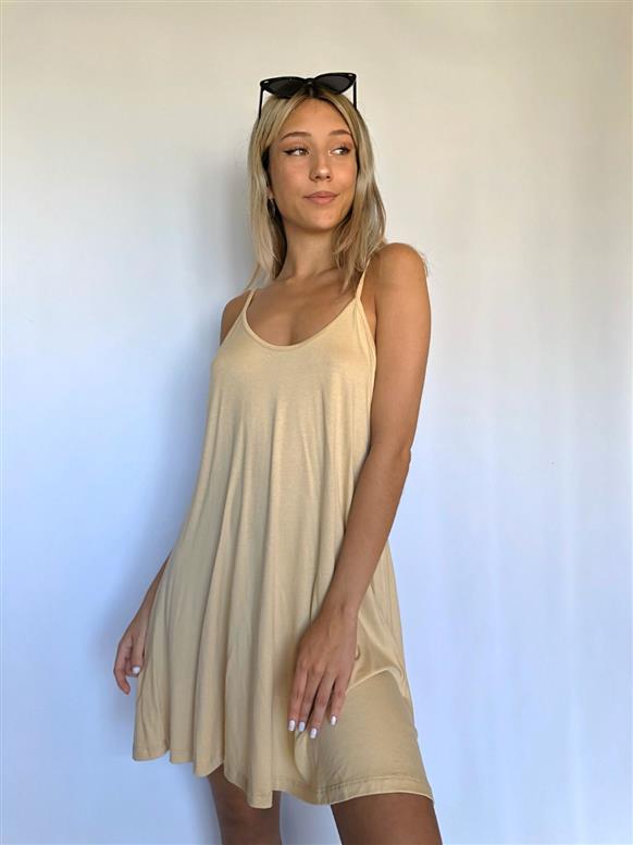 Vestido de Crepe Viscosa