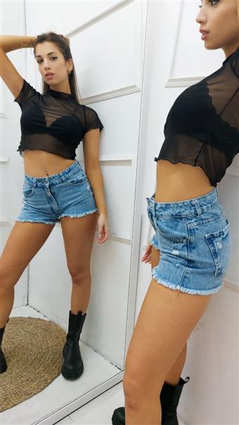 Top Tul M/Corta